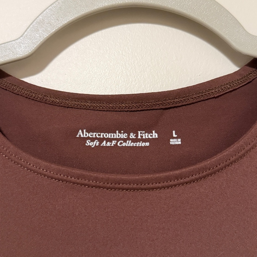NWOT Abercrombie and Fitch Brown High Neck Body Suit - Picture 2 of 6
